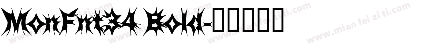 MonFnt34 Bold字体转换